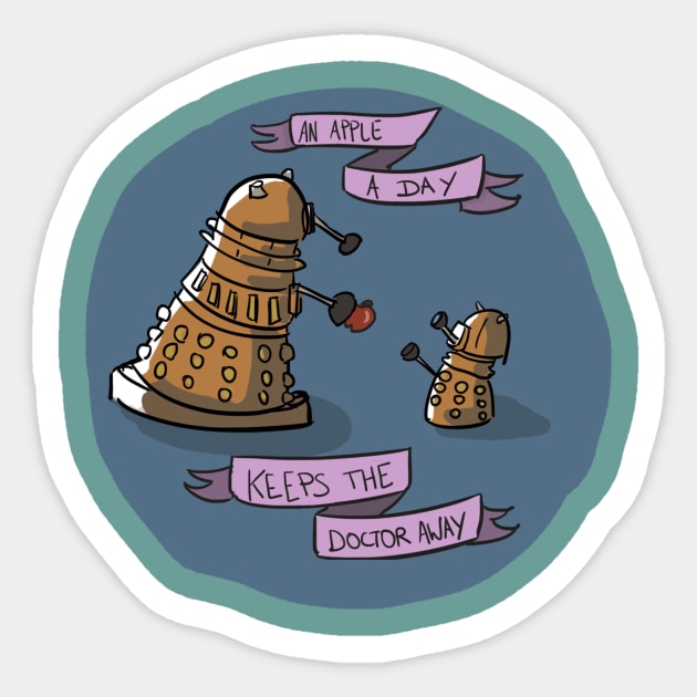 Dalek Medicine Sticker by Knackinette